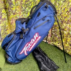 Www.chipnputt.com TaylorMade FlexTech Lite Texan 4 Way Stand Golf Bag (Blue), With R/C- Excellent!