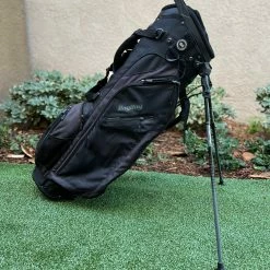 Www.chipnputt.com Bag Boy TL 5 Way Golf Stand Bag- Black -No Rain Hood-Excellent Condition!