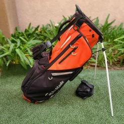 Www.chipnputt.com TaylorMade FlexTech 5 Way Stand Bag, Double Strap, With Raincover- Excellent!