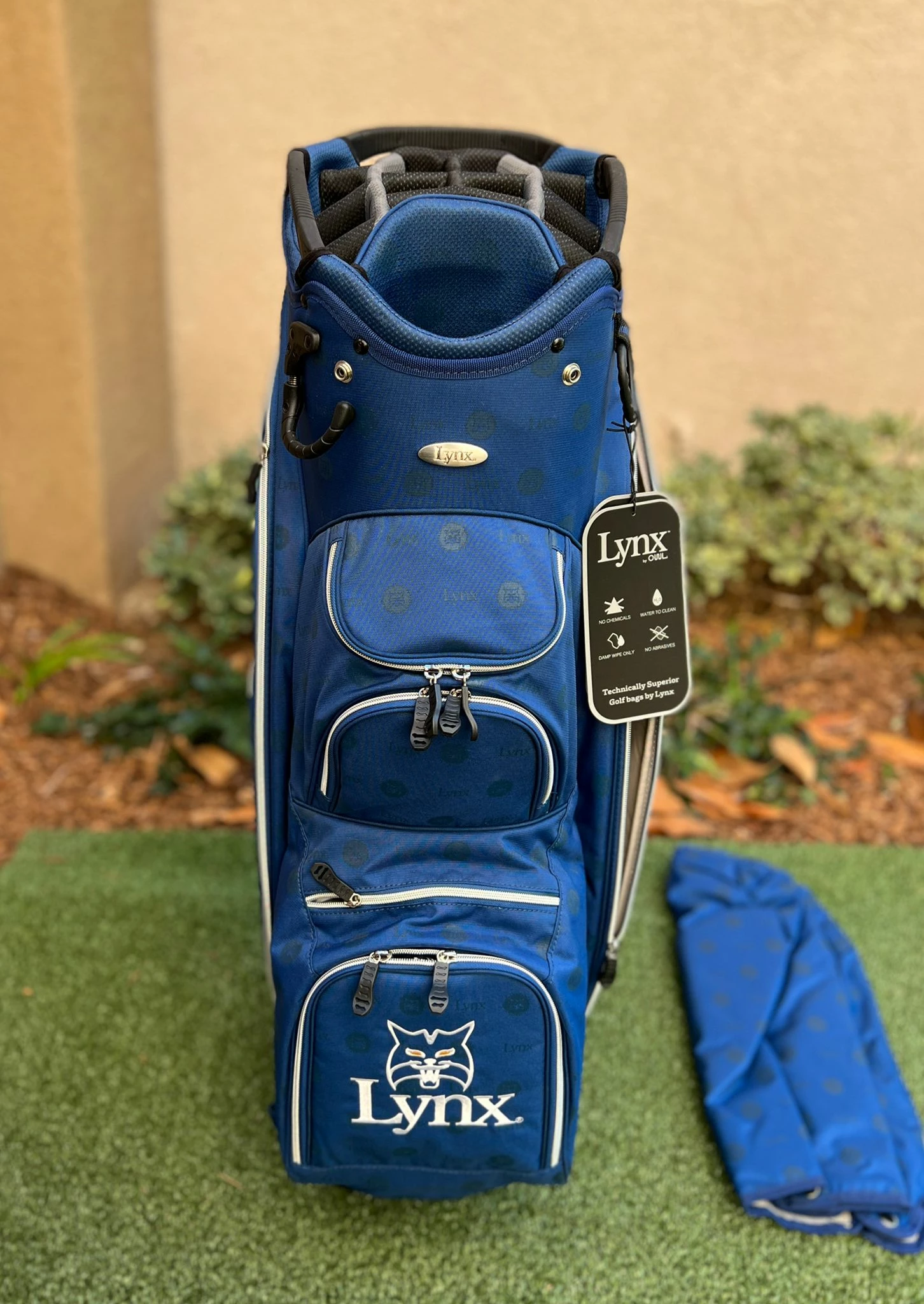 Www.chipnputt.com Lynx Ouul Prowler Superlight 15 Way Golf Cart Bag, With Rainhood, Blue- NEW! 3 Www.chipnputt.com Lynx Ouul Prowler Superlight 15 Way Golf Cart Bag, With Rainhood, Blue- NEW! - Image 3