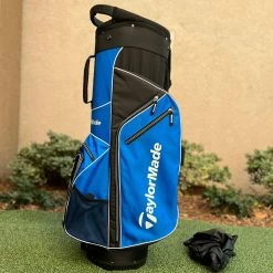 Www.chipnputt.com TaylorMade TM Pro 5.0 14 Way Golf Cart Bag, With Rainhood, Black/Blue-NEW!