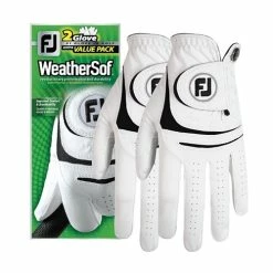 Footjoy Men's Golf Gloves - WeatherSof (2 Pack)