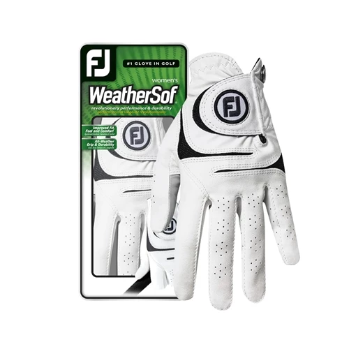 Footjoy Women's WeatherSof Glove, White (Prior Gen) 1 Footjoy Women's WeatherSof Glove, White (Prior Gen)