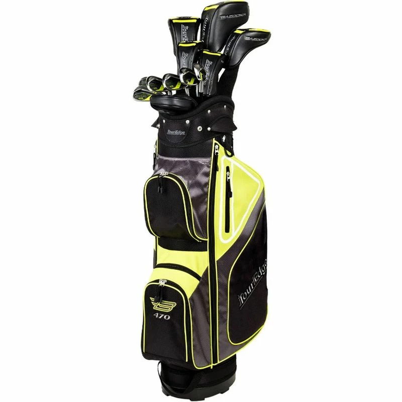 Tour Edge Bazooka 470 Black Complete Set - Cart Bag - Graphite 1 Tour Edge Bazooka 470 Black Complete Set - Cart Bag - Graphite
