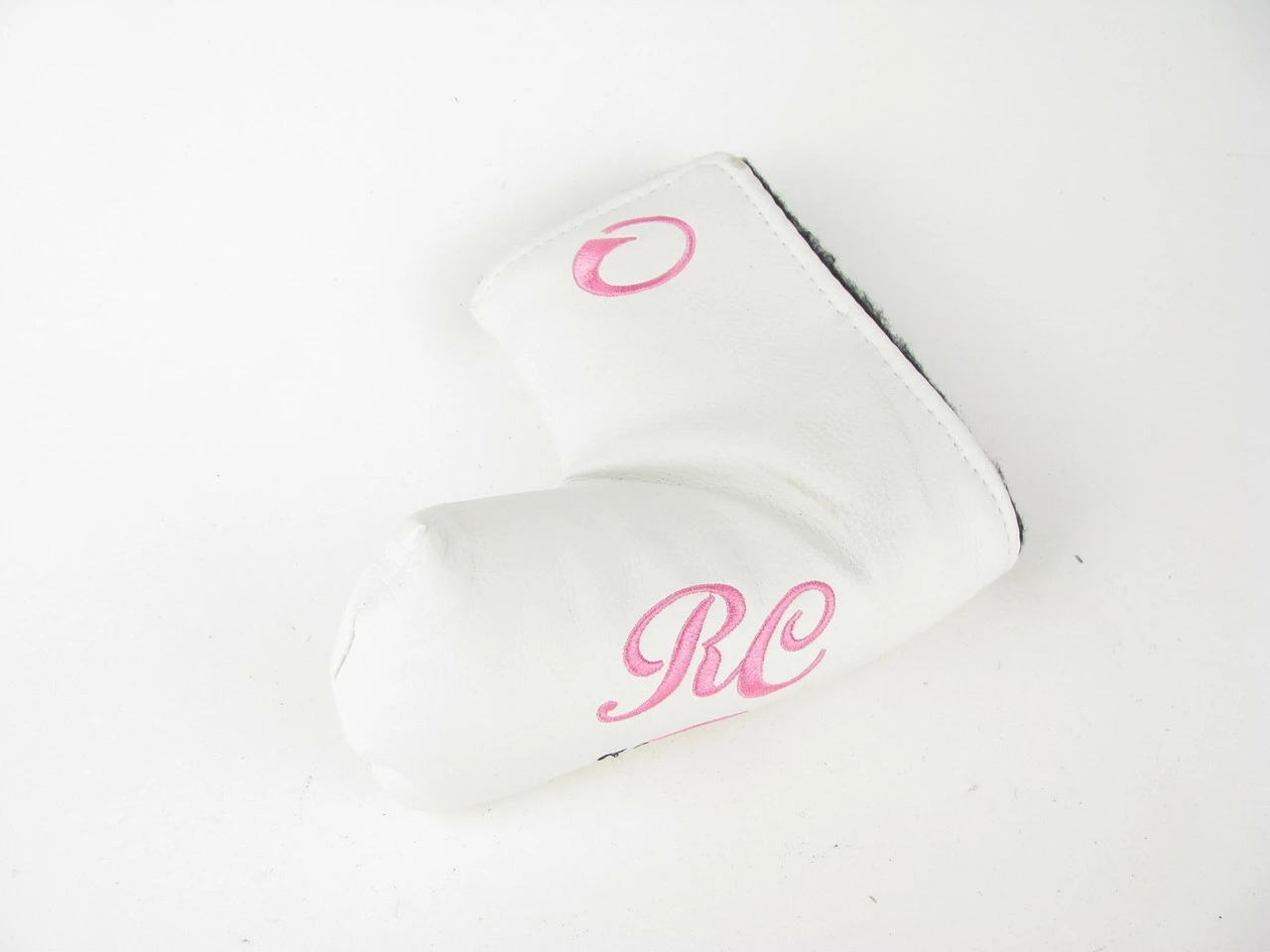 Ray Cook BLADE Putter Headcover WHITE/PINK 2 Ray Cook BLADE Putter Headcover WHITE/PINK - Image 2