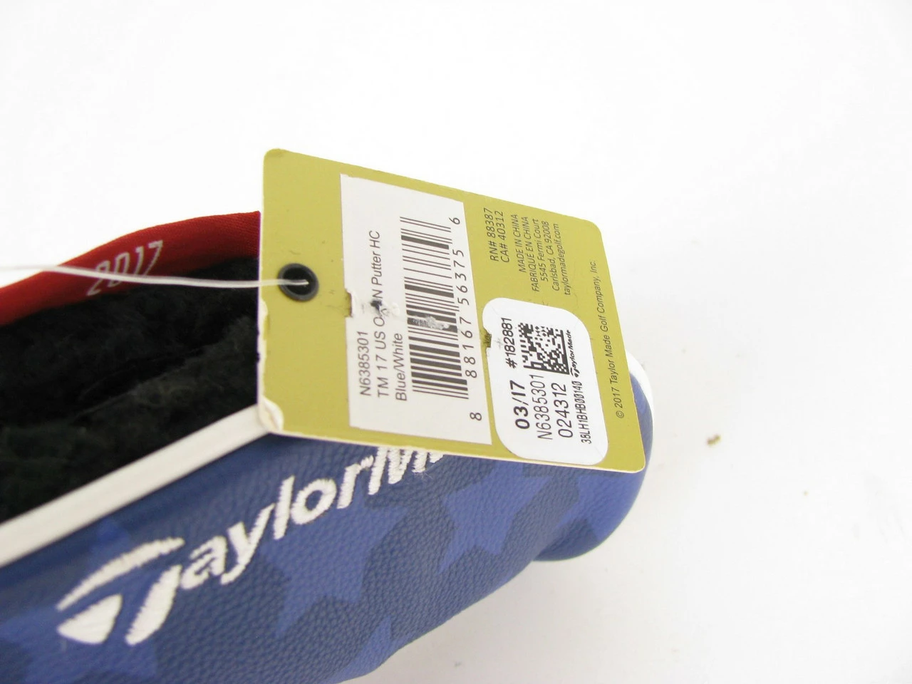 NEW TaylorMade US Open 2017 Putter Headcover BLUE/WHITE 3 NEW TaylorMade US Open 2017 Putter Headcover BLUE/WHITE - Image 3