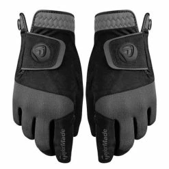 TaylorMade Control Rain Gloves, Black/Grey