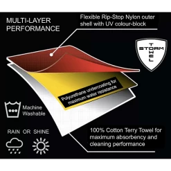 Storm Towel - Multi Layer Player's Towel And Rain Hood 13 Storm Towel - Multi Layer Player's Towel And Rain Hood -GOLF BALLS popular store Storm Towel Multi Layer Players Towel and Rain Hood Towel 4
