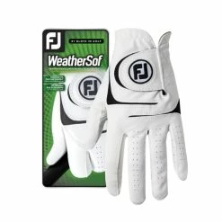 Footjoy Men's WeatherSof White Golf Gloves (prior Gen)