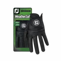 Footjoy Men's WeatherSof Black Golf Gloves (prior Gen)