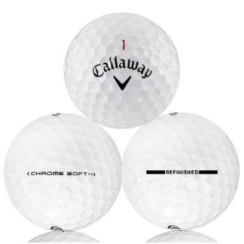 Refinished Golf Balls Callaway Chrome Soft Refinished (Straight Line) 1 Refinished Golf Balls Callaway Chrome Soft Refinished (Straight Line)