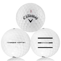 Refinished Golf Balls Callaway Chrome Soft X Refinished (Triple-Line)
