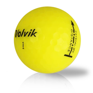 Volvik Golf Balls Volvik 3-Piece Distance Crystal Yellow 2 Volvik Golf Balls Volvik 3-Piece Distance Crystal Yellow - Image 2